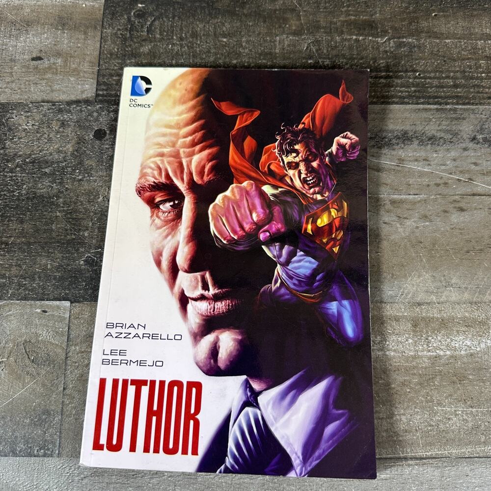 Luthor by‎ Azzarello, Brian Hardback DC Comics Graphic Novel With Dust jacket